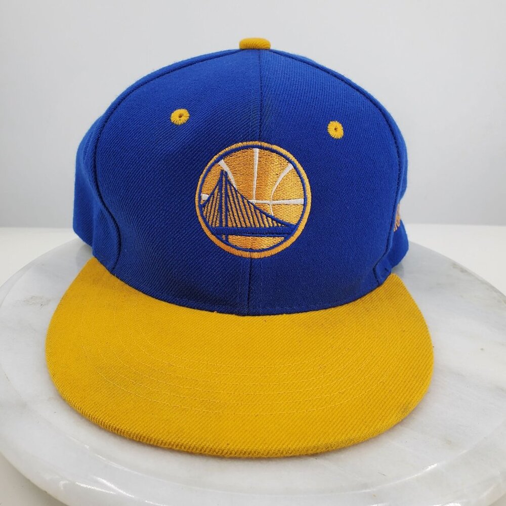 Golden State Warriors Blue and Yellow Men's Snapback NBA Hat Cap
